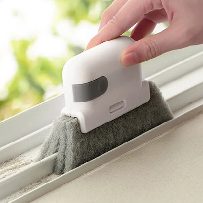 Window Groove Cleaning Brush and Cloth for Household Gaps and Surfaces